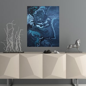 Brooding Grounds - Large Acrylic Abstract Painting on Stretched Canvas ...