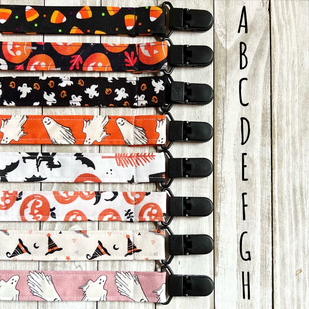 Holiday Pacifier Clip, Halloween Pacifier Clip, Paci Clip, Soothie Clip