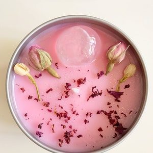 Self Love Crystal Candle