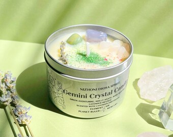 Gemini Crystal Candle