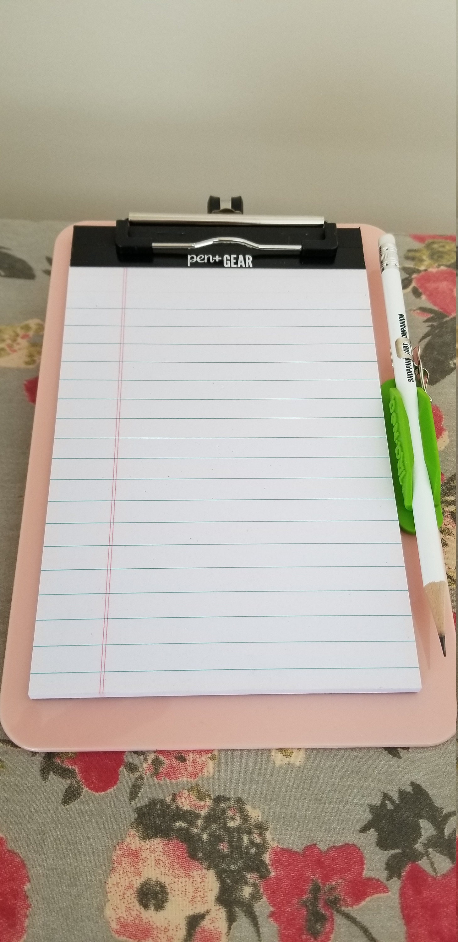 Clipboard Cart Hook Pad of Paper Pencil Holder Etsy