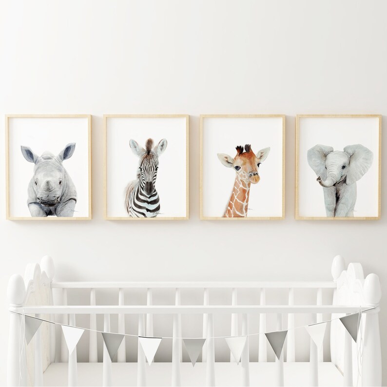 WATERCOLOR zebra Baby zebra Nursery wall art PRINTABLE Etsy