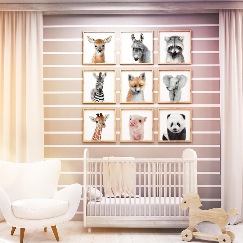 WATERCOLOR zebra Baby zebra Nursery wall art PRINTABLE Etsy