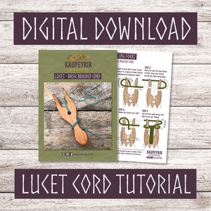 Digital Download - Lucet Instructions - Tutorial for braided cord making
