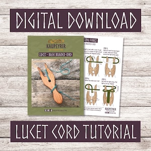 Téléchargement numérique - Instructions Lucet - Tutoriel pour la fabrication de cordons tressés