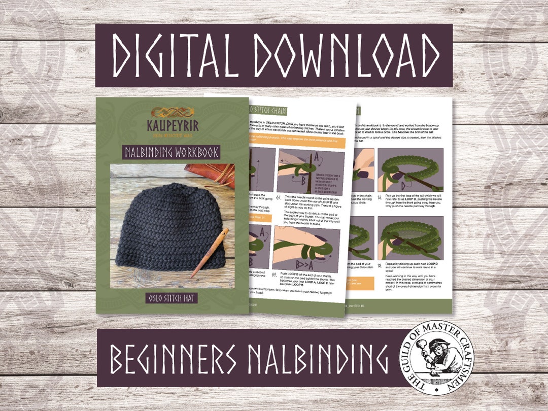 Digital Download - Beginners Nalbinding Workbook - Oslo Stitch Hat - Etsy