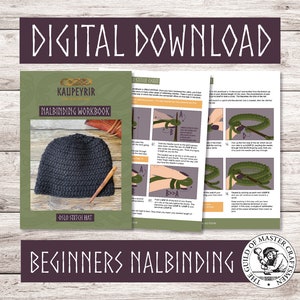 Digital Download - Beginners Nalbinding Workbook - Oslo Stitch Hat