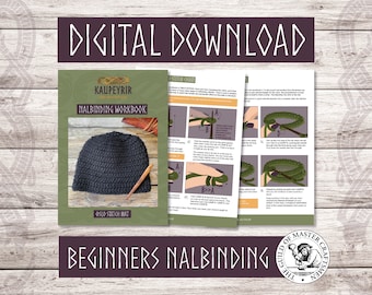 Digital Download - Beginners Nalbinding Workbook - Oslo Stitch Hat