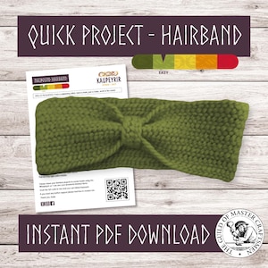 Nalbinding Quick Project - Hairband / Ear Warmers - Easy - Digital Download