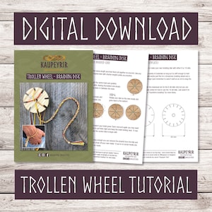 Digital Download - Trollen Wheel Instructions - Tutorial for braided cord making