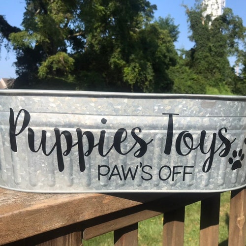 Pet Toy Storage Bin Etsy