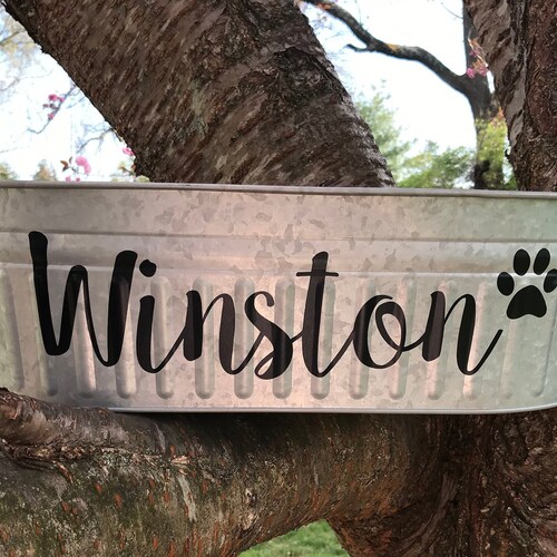 Personalized Metal Dog Toy Storage Bin Indestructible Dog Etsy