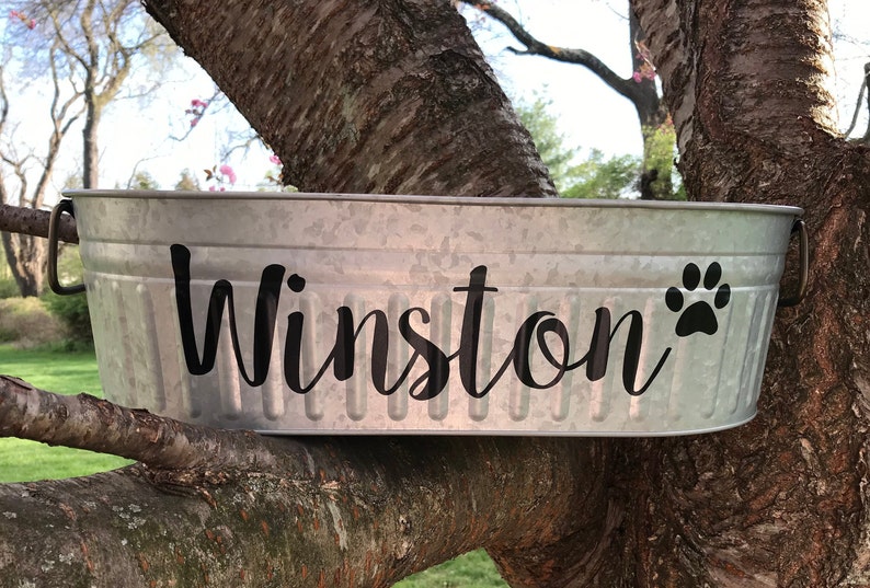 Personalized Metal Dog Toy Storage Bin Indestructible Dog | Etsy