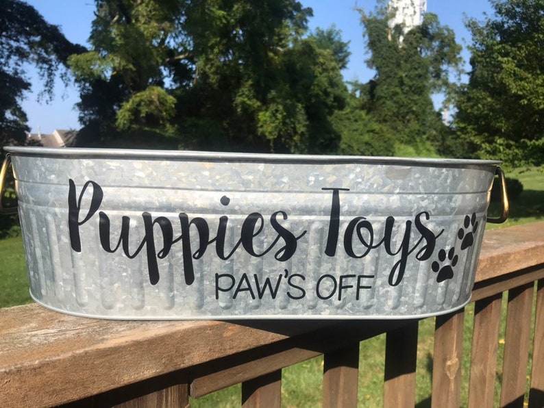 Pet Toy Storage Bin Etsy