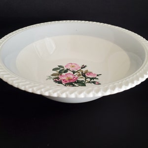 Wild Rose/Royal Gadroon/Harker Pottery/1940/USA/Serving Bowl/8&quot; Round Vegetable Bowl