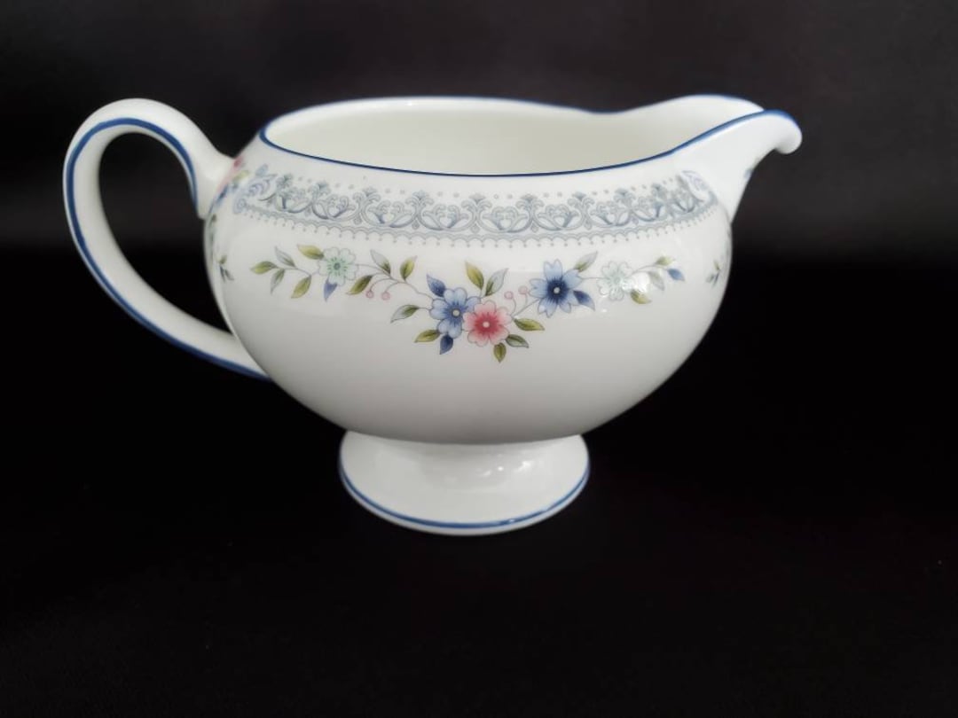 Wedgwood/rosedale/england/leigh Shape/bone China/pristine/10oz Footed Creamer Etsy