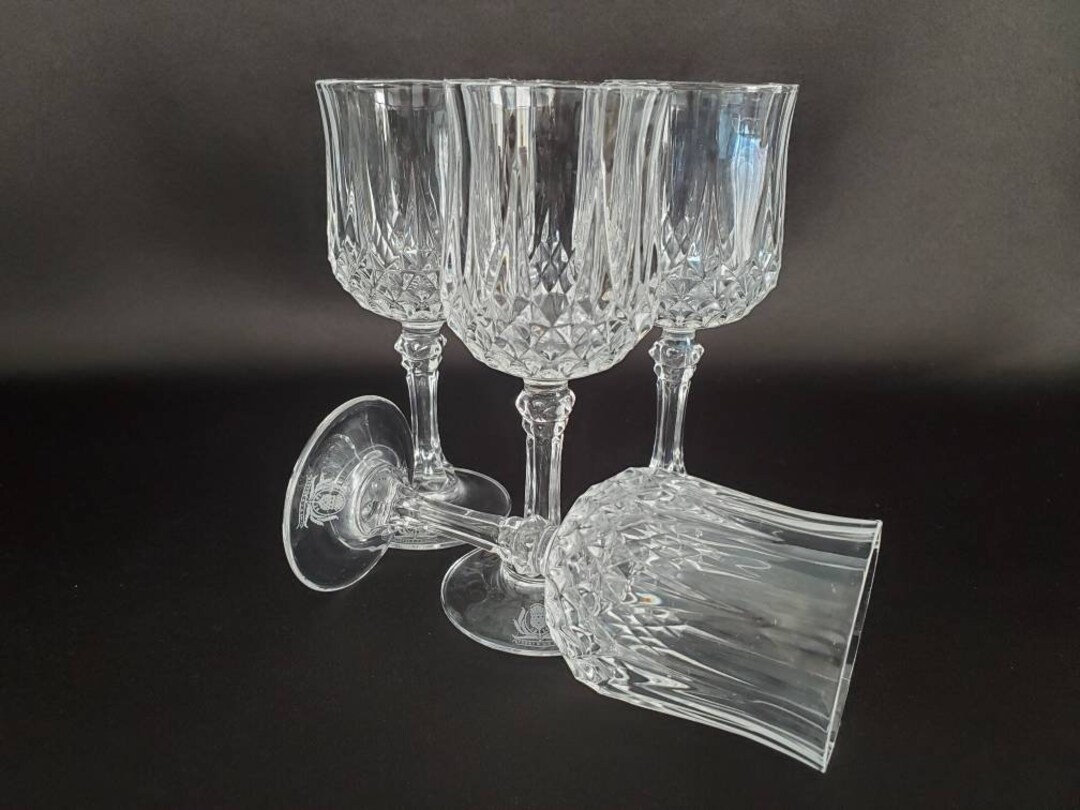 Set of 4/longchamp/crystal/shot Glasses/cristal D'arquesdurand/france/glenlivet Whisky