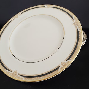 Set of 4/Royal Doulton/Andover/England/Fine Bone China/Gilded/Plates/8" Salad Plates, Set of 4
