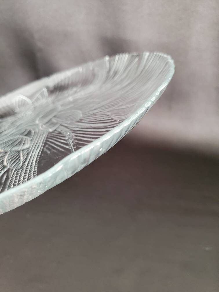 Set of 6/pasari Glass/indonesia/clear/glass/floral Etsy