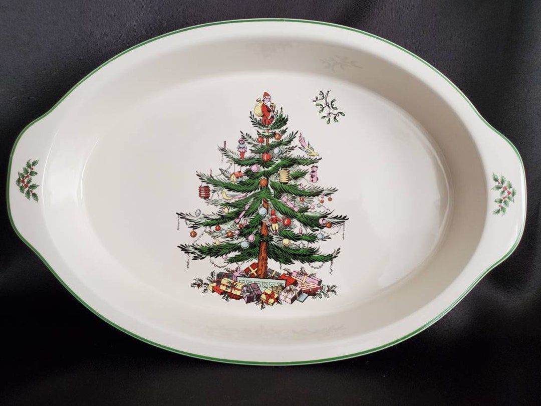 Christmas Tree/spode/superior Porcelain/holiday Baking Dish/casserole