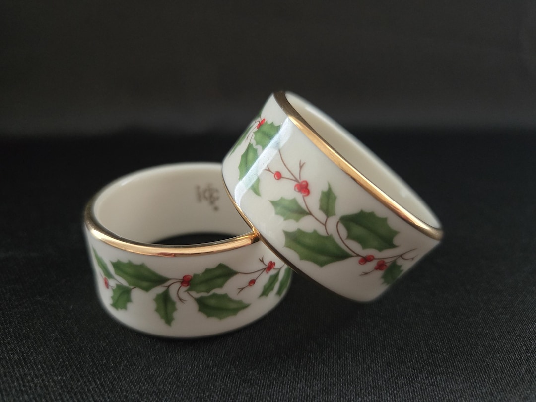 Lenox christmas napkin rings