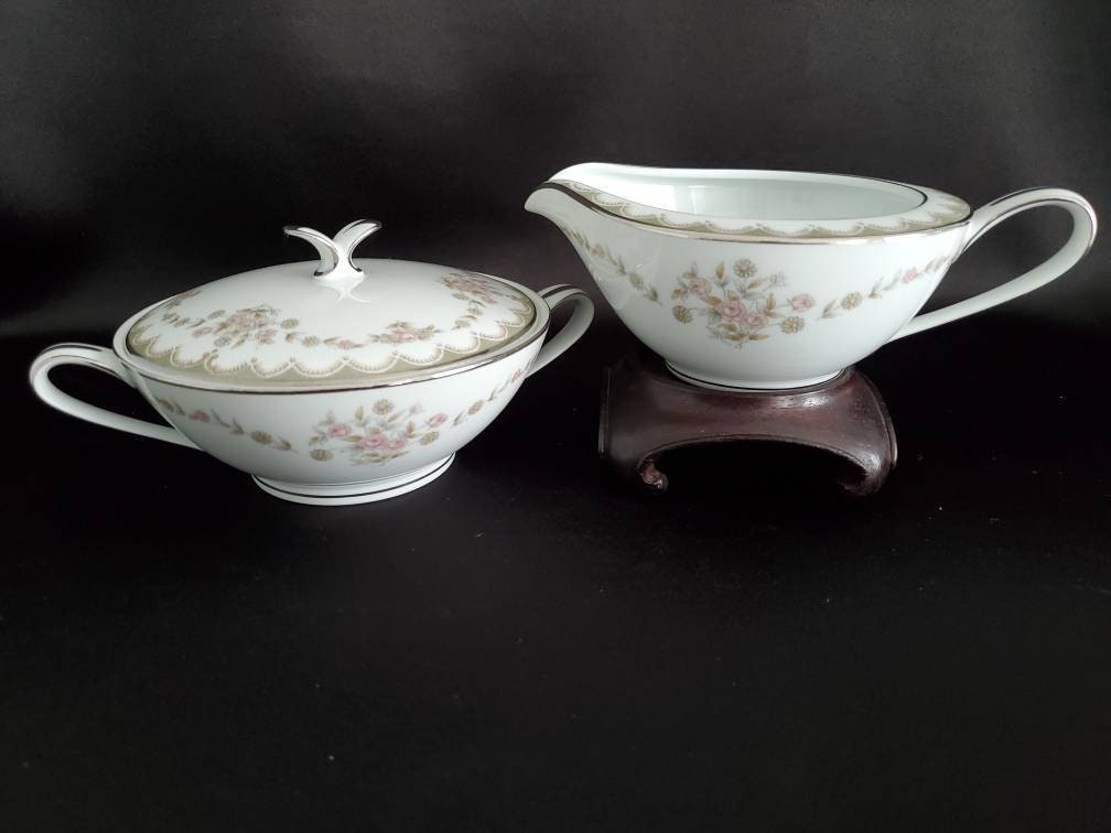 Noritake/Garland/ Pattern 5906/Superior Porcelain/Platinum Trim