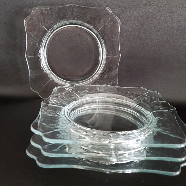 Square Glass Plate Etsy