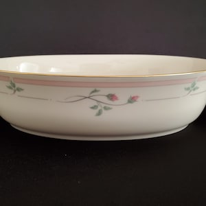 Lenox/Rose Manor Pink/Cottage Charm/Servingware/Bowl/9&quot; Oval Vegetable Bowl
