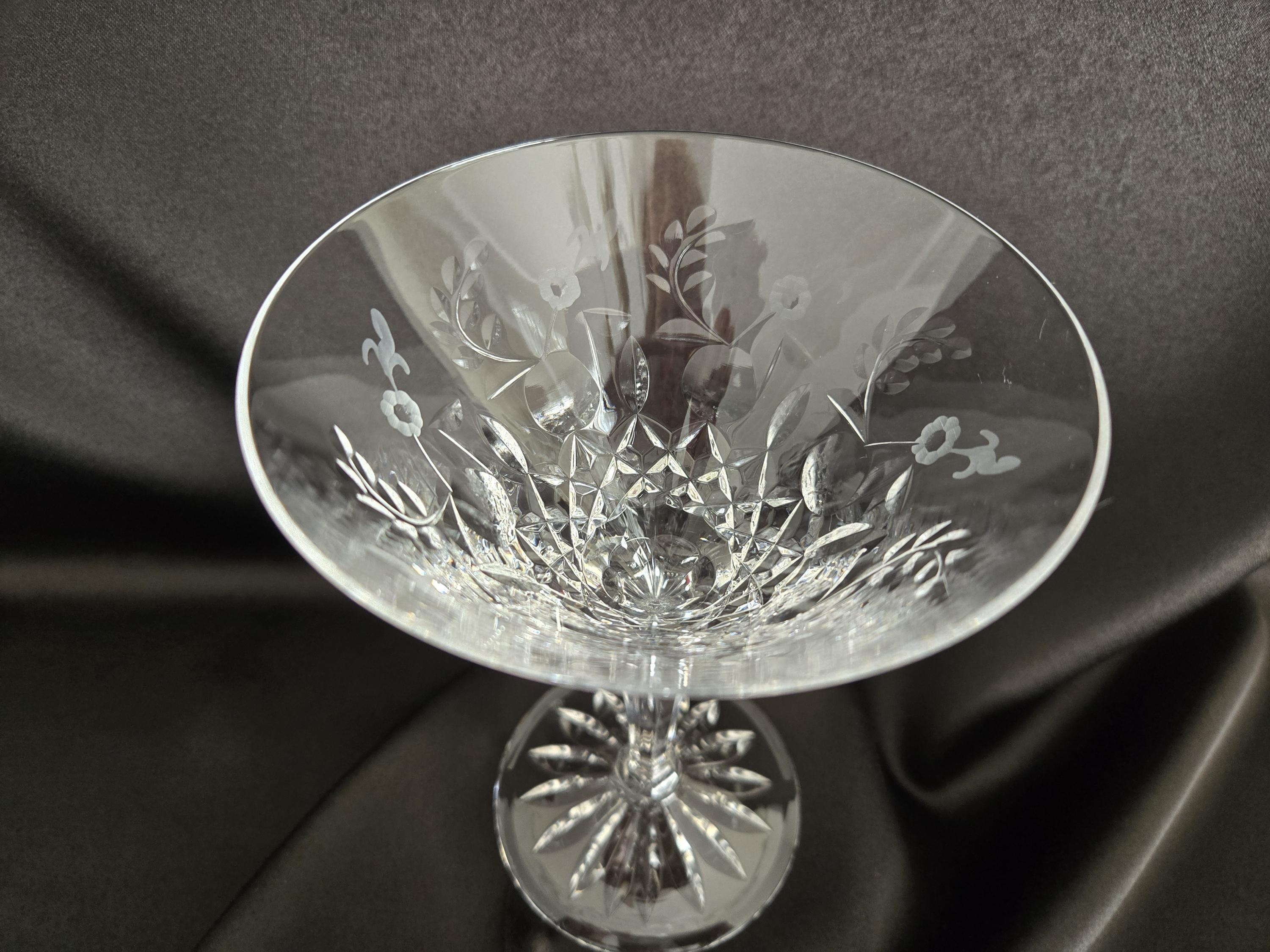 Rogaska Patterns Rogaska Crystal Gallia Floral Cut - Martini Glasses (set of 2) - Etsy