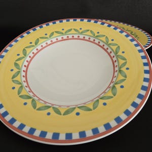 Set of 2/Villeroy & Boch/Germany/Twist Bea/Soup Bowls/Rim Soup Bowls, Set of 2