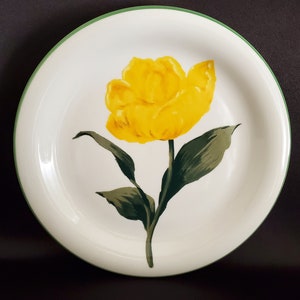 Garden Delights/Tabletops Unlimited/Yellow Flower/Rose/Plate/10&quot; Dinner Plate