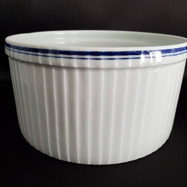 Pillivuyt Porcelain/Made in France/Premium Porcelain/Bakeware/7" Souffle Baker