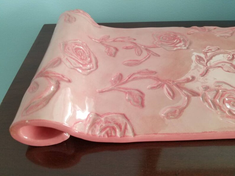 Vintage Studio B Hand Decorated TrayCenterpieceHome DecorTable DecorRose TrayVanity TrayServing Tray