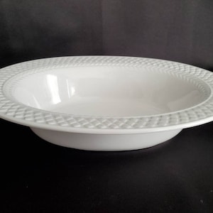 Mansard/Spode/Fine Bone China/England/Whiteware/Flawless/Cottage Chic/Serving Bowl/Oval Vegetable Bowl