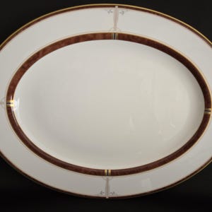 Mikasa/Grandaire/Vintage 1990&#39;s/Bone China/Serving Dish/Meat Plate/14&quot; Oval Serving Platter