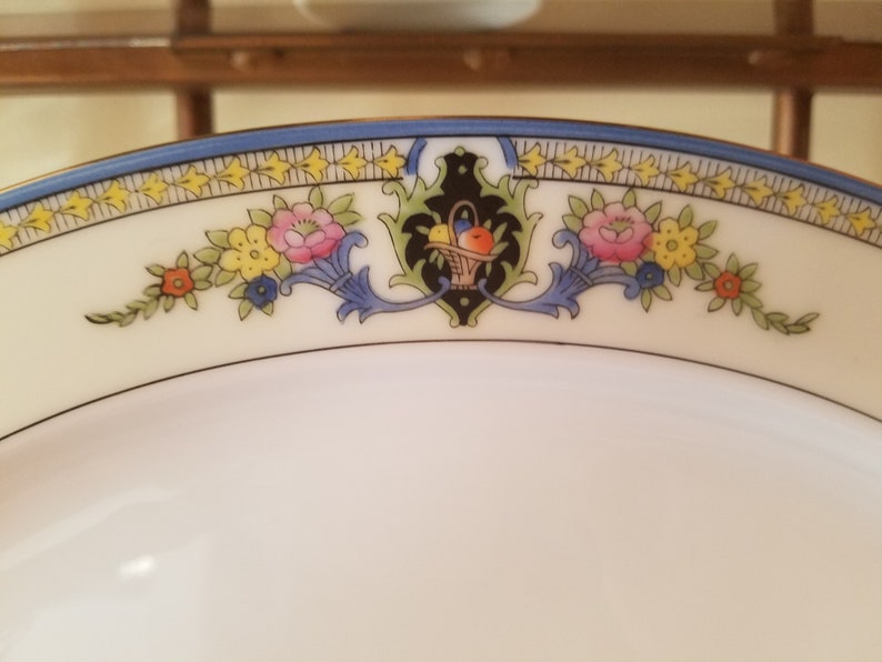 Rare Antique 1920's Noritake M Hand Painted Oval Platter Etsy