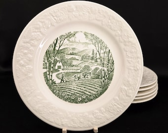 Pastoral by Homer Laughlin - Taylor Smith & Taylor/Bread Plates (Set of 6)