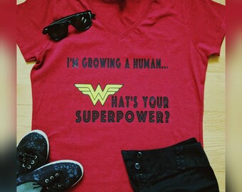 Wonder Woman Maternity Shirt - Etsy