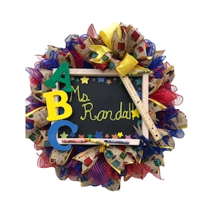 Teacher wreath