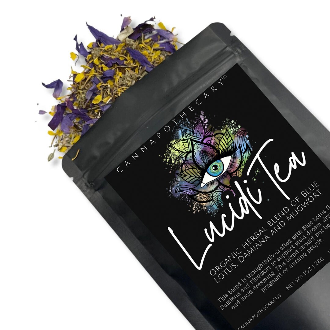 thumbnail image 2 of Elysian Fields™ Vivid Dreaming Tea Blend By Relax Remedy - Blue Lotus, Mugwort, Damiana (Organic) 2 of 5