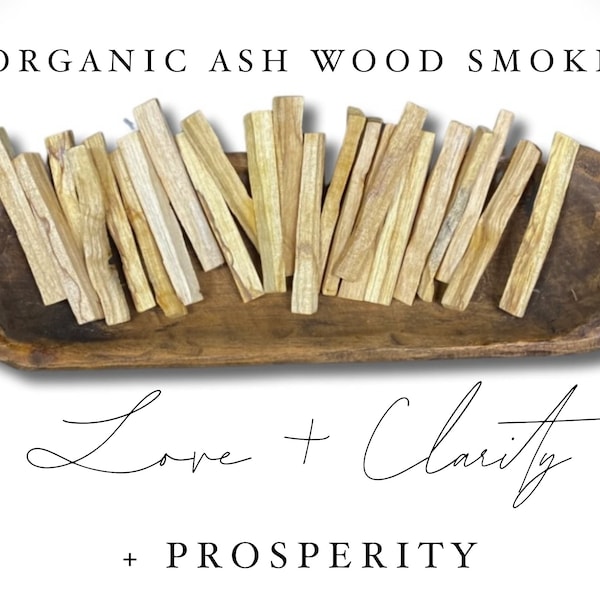 Ash Wood Sacred Smoke Cleansing Stick Bundle - Yggdrasil + prosperity + protection, tree of life Ash Smudge