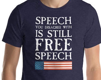 Free Speech - First Verfassungszusatz T-Shirt