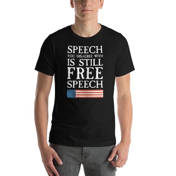 Short-Sleeve Unisex T-Shirt I'm Just Here for the Free Speech