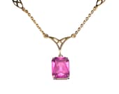 Art Deco, necklace, 9 carats,gold,amethyst ,vintage