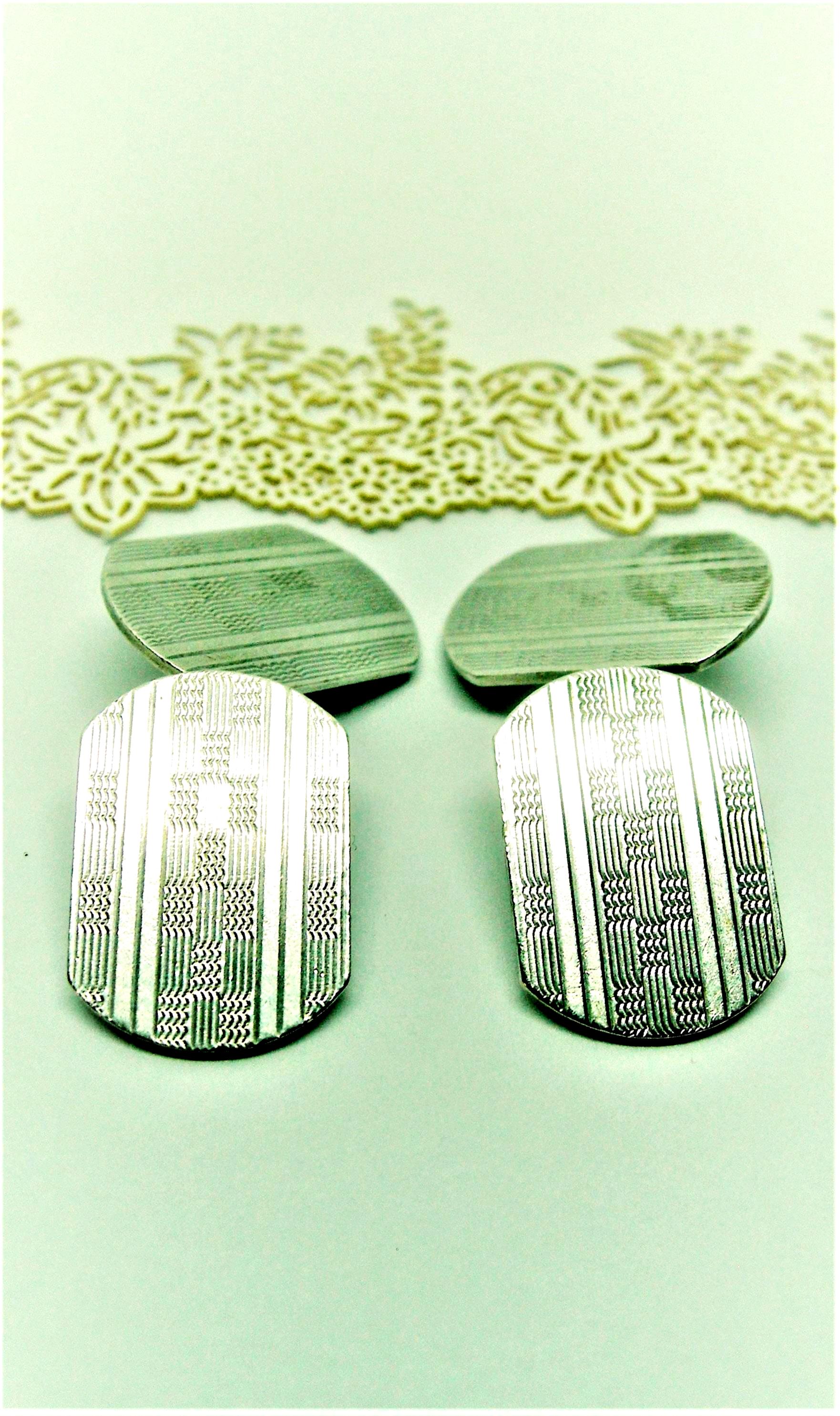 Boutons de manchette Swank vintage, accessoires de costume
