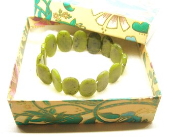 JADE nephrite  GREEN BRACELET Vintage