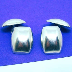 Sterling SILVER CUFF LINKS vintage classic