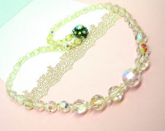 COLLAR DE CRISTAL BRILLANTE vintage