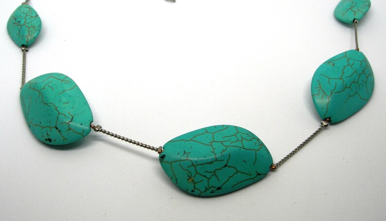 necklace Turquoise vintage,blue,adjustable
