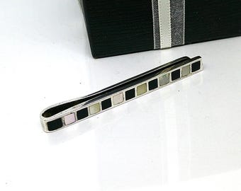 Art Deco Sterling Silber Krawattenklammer-Geschenk für Brust Spieler